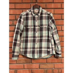 The North Face Campshire Sherpa Lined Plaid Long Sleeve Shirt Size Small